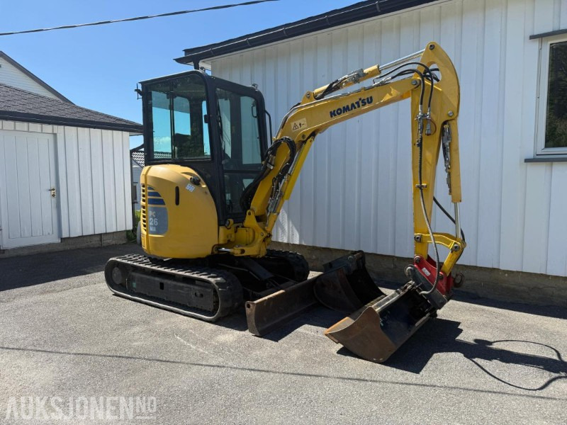 2016 Komatsu PC26MR minigraver m/2 skuffer. - حفارة مُصَّغرة: صورة 2 2016 Komatsu PC26MR minigraver m/2 skuffer. - حفارة مُصَّغرة: صورة 2