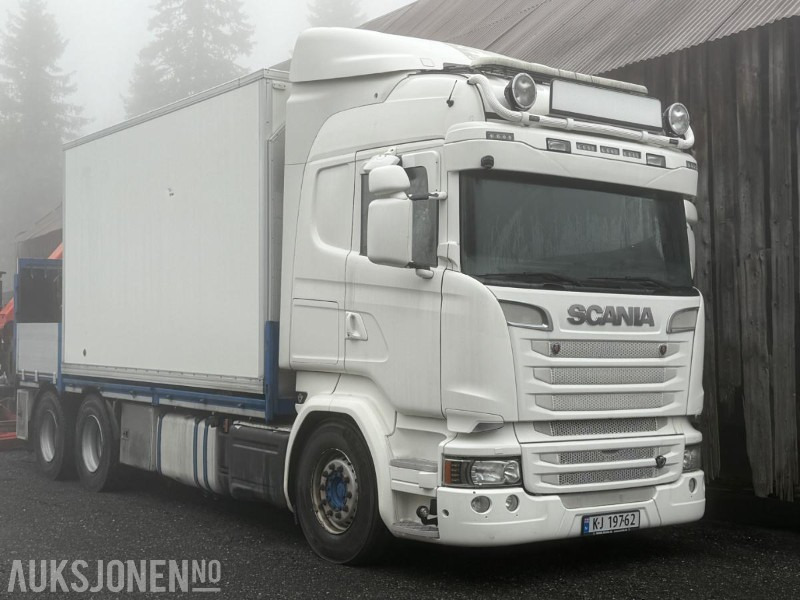 2016 Scania R 520 EURO 6T med bakmontert Palfingerkran - شاحنة كرين: صورة 1 2016 Scania R 520 EURO 6T med bakmontert Palfingerkran - شاحنة كرين: صورة 1