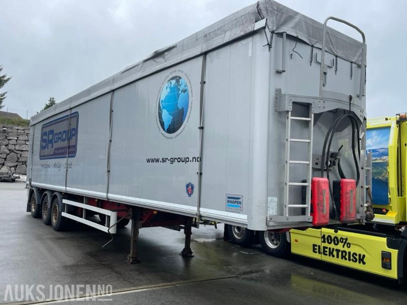 2017 Knapen K502 Walking floor tralle, NY EU - med hydraulisk vegg og tak + låsing - Tillatt totalvekt: 45000 kg. - عربة مقطورة: صورة 1 2017 Knapen K502 Walking floor tralle, NY EU - med hydraulisk vegg og tak + låsing - Tillatt totalvekt: 45000 kg. - عربة مقطورة: صورة 1