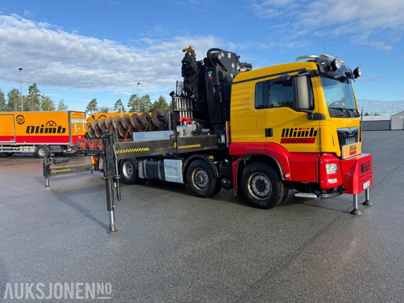 2017 MAN TGS 35.500 KRANBIL M/HIAB X-HIPRO 548 KRAN 8X4 HYDRODRIVE SERVICEHISTORIKK LAV KM. - شاحنة كرين: صورة 2 2017 MAN TGS 35.500 KRANBIL M/HIAB X-HIPRO 548 KRAN 8X4 HYDRODRIVE SERVICEHISTORIKK LAV KM. - شاحنة كرين: صورة 2