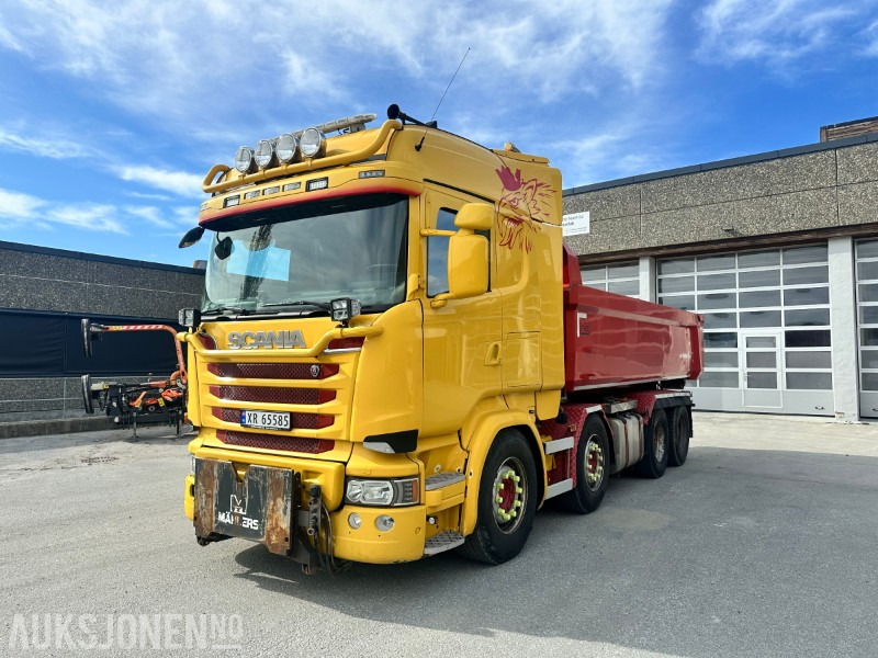 2018 Scania R-730 8x4 krokbil - OPPTREKT - BRØYTERIGGET - شاحنة ذات خطاف: صورة 1 2018 Scania R-730 8x4 krokbil - OPPTREKT - BRØYTERIGGET - شاحنة ذات خطاف: صورة 1