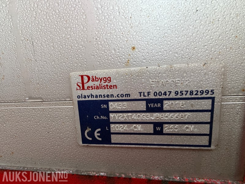 شاحنة كرين 2018 Volvo FM500 Kranbil med HMF 5020K kran + Trailerbygg henger: صورة 33