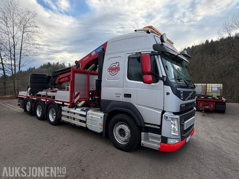 شاحنة كرين 2018 Volvo FM500 Kranbil med HMF 5020K kran + Trailerbygg henger: صورة 8