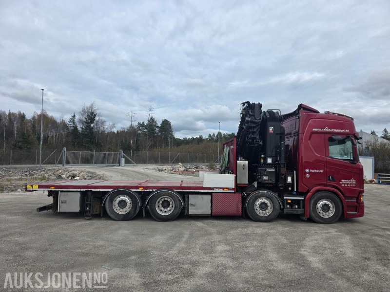 2019 Scania R580 8X2 Euro 6 kranbil Topp utstyrt  servicehistorikk  HIAB-kran 858, 80 Tm  Nylig EU - شاحنة كرين: صورة 5 2019 Scania R580 8X2 Euro 6 kranbil Topp utstyrt  servicehistorikk  HIAB-kran 858, 80 Tm  Nylig EU - شاحنة كرين: صورة 5
