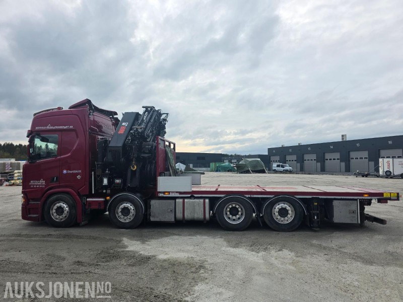 شاحنة كرين 2019 Scania R580 8X2 Euro 6 kranbil Topp utstyrt  servicehistorikk  HIAB-kran 858, 80 Tm  Nylig EU: صورة 9 شاحنة كرين 2019 Scania R580 8X2 Euro 6 kranbil Topp utstyrt  servicehistorikk  HIAB-kran 858, 80 Tm  Nylig EU: صورة 9