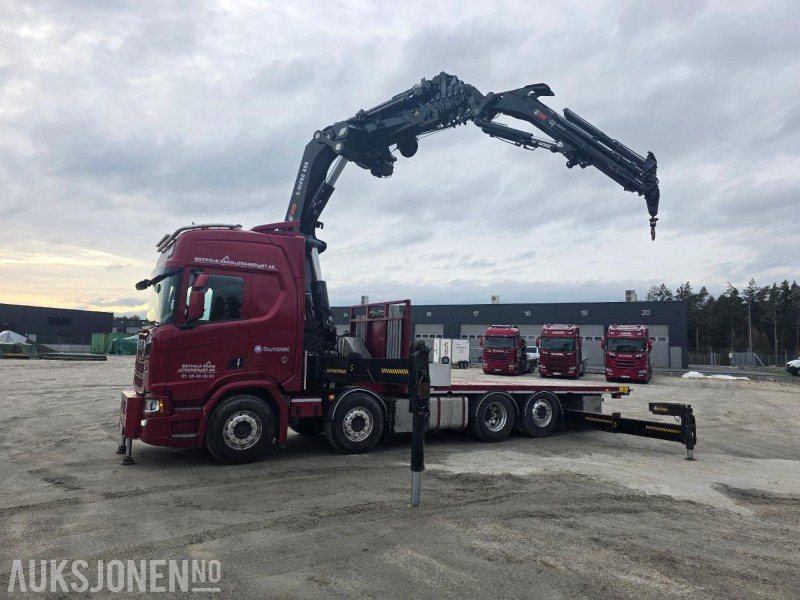 2019 Scania R580 8X2 Euro 6 kranbil Topp utstyrt  servicehistorikk  HIAB-kran 858, 80 Tm  Nylig EU - شاحنة كرين: صورة 1 2019 Scania R580 8X2 Euro 6 kranbil Topp utstyrt  servicehistorikk  HIAB-kran 858, 80 Tm  Nylig EU - شاحنة كرين: صورة 1