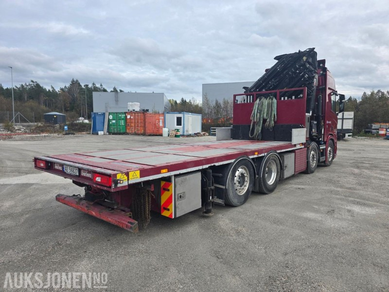شاحنة كرين 2019 Scania R580 8X2 Euro 6 kranbil Topp utstyrt  servicehistorikk  HIAB-kran 858, 80 Tm  Nylig EU: صورة 6 شاحنة كرين 2019 Scania R580 8X2 Euro 6 kranbil Topp utstyrt  servicehistorikk  HIAB-kran 858, 80 Tm  Nylig EU: صورة 6
