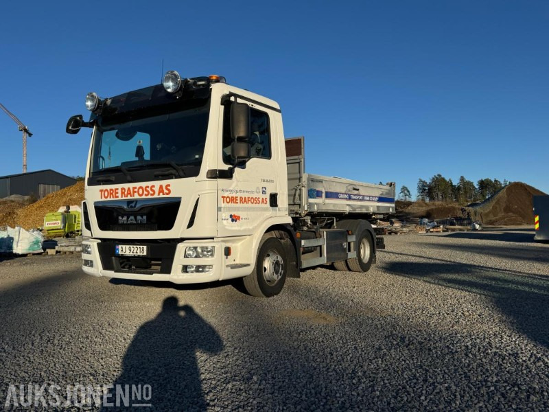 2020 MAN TGL 8.220 4x2 Tippbil, Meiller 3-veis Tipp, Servicehistorikk, Automat, Webasto, 78 514 km - شاحنة قلاب: صورة 1 2020 MAN TGL 8.220 4x2 Tippbil, Meiller 3-veis Tipp, Servicehistorikk, Automat, Webasto, 78 514 km - شاحنة قلاب: صورة 1