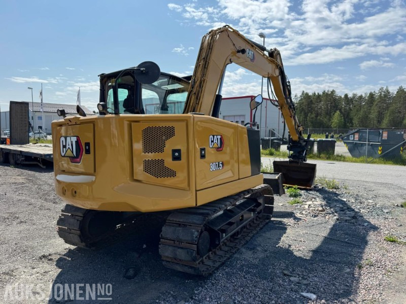 2021 Cat 307.5 gravemaskin med tiltrotator og sentralsmøring / 2 stk skuffer / årskontrollert - حفارة: صورة 5 2021 Cat 307.5 gravemaskin med tiltrotator og sentralsmøring / 2 stk skuffer / årskontrollert - حفارة: صورة 5