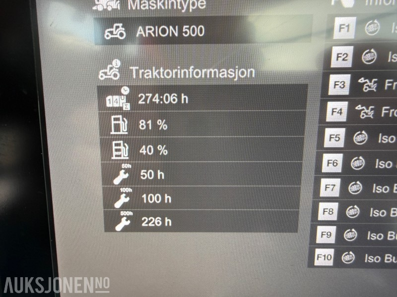 جرار 2023 Claas Arion 550, kun 759 timar - Quicke frontlaster (med vekt): صورة 33