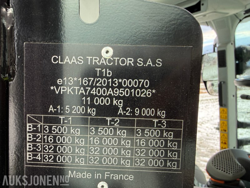 جرار 2023 Claas Arion 550, kun 759 timar - Quicke frontlaster (med vekt): صورة 40