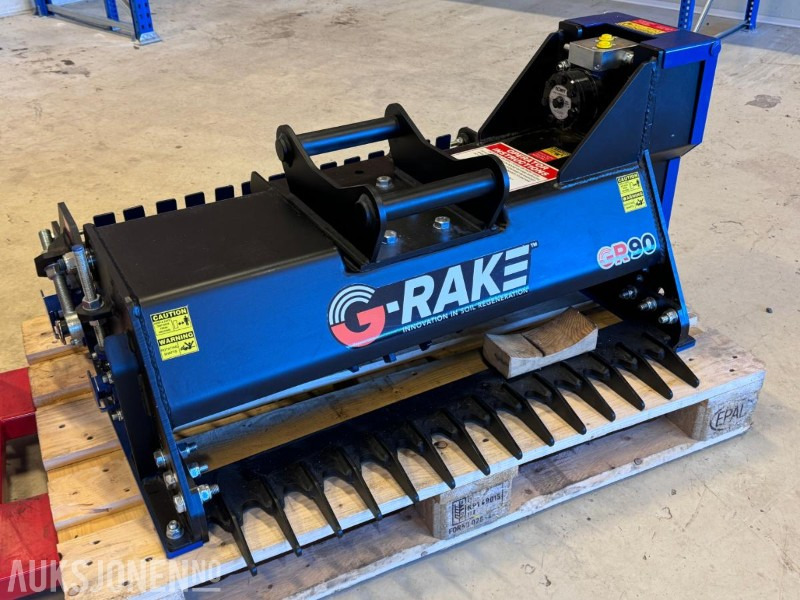 2024 G-Rake - GR90 - Hydraulisk jordfres / rake til gravemaskin - S40 feste - ملحق - آلات البناء: صورة 1 2024 G-Rake - GR90 - Hydraulisk jordfres / rake til gravemaskin - S40 feste - ملحق - آلات البناء: صورة 1
