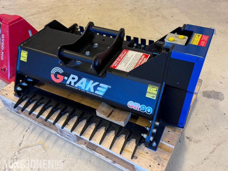 2024 G-Rake - GR90 - Hydraulisk jordfres / rake til gravemaskin - S40 feste - ملحق - آلات البناء: صورة 2 2024 G-Rake - GR90 - Hydraulisk jordfres / rake til gravemaskin - S40 feste - ملحق - آلات البناء: صورة 2