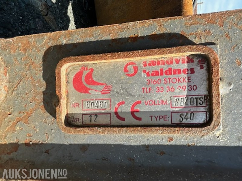 Andre Soosan hydraulisk pigghammer med S40 feste - ملحق - آلات البناء: صورة 2 Andre Soosan hydraulisk pigghammer med S40 feste - ملحق - آلات البناء: صورة 2