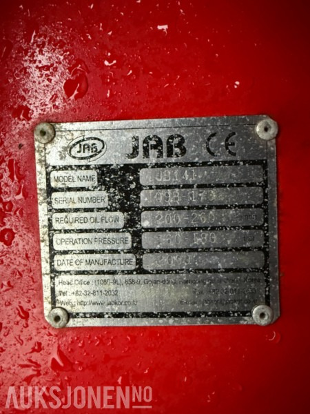 JAB JB140 Silenced pigghammer rep.objekt - ملحق - آلات البناء: صورة 4 JAB JB140 Silenced pigghammer rep.objekt - ملحق - آلات البناء: صورة 4