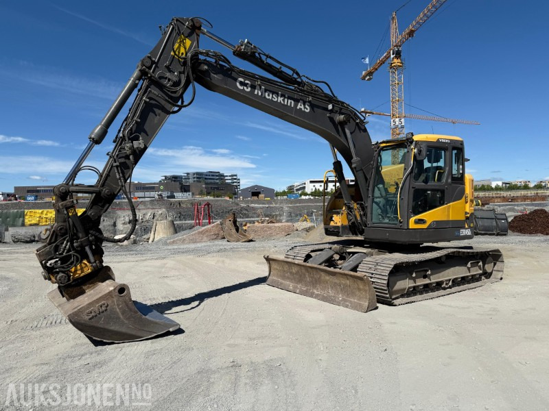 Volvo ECR145 Gravemaskin, tiltrotator, S60, Sentralsmøring, Ryggekamera - حفارة: صورة 1 Volvo ECR145 Gravemaskin, tiltrotator, S60, Sentralsmøring, Ryggekamera - حفارة: صورة 1