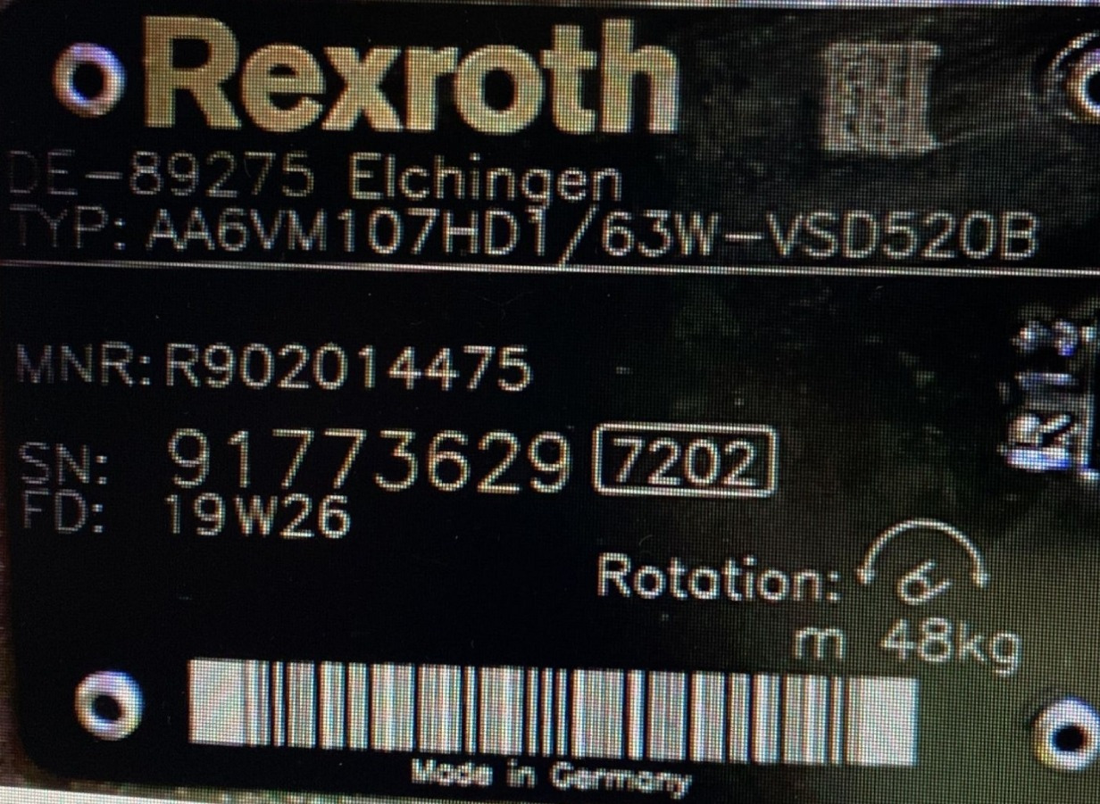 REXROTH A6VM107HD2/63W-VZB010F00B R902207840 - محرك هيدروليكي - برج الحفر: صورة 5 REXROTH A6VM107HD2/63W-VZB010F00B R902207840 - محرك هيدروليكي - برج الحفر: صورة 5