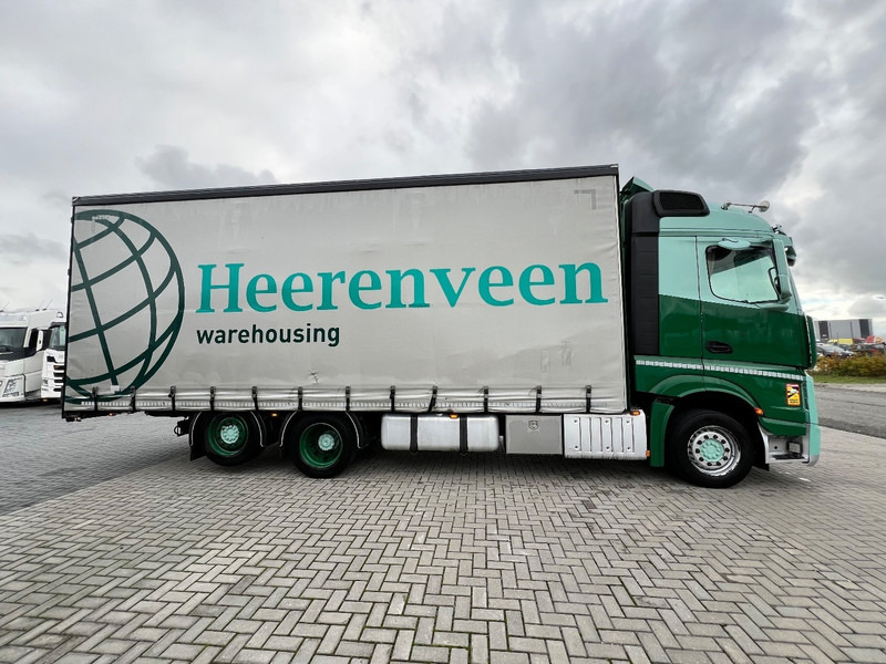 Mercedes-Benz Actros 2745 6x2 bakwagen Schuifzeilen - شاحنة ستارة: صورة 2 Mercedes-Benz Actros 2745 6x2 bakwagen Schuifzeilen - شاحنة ستارة: صورة 2