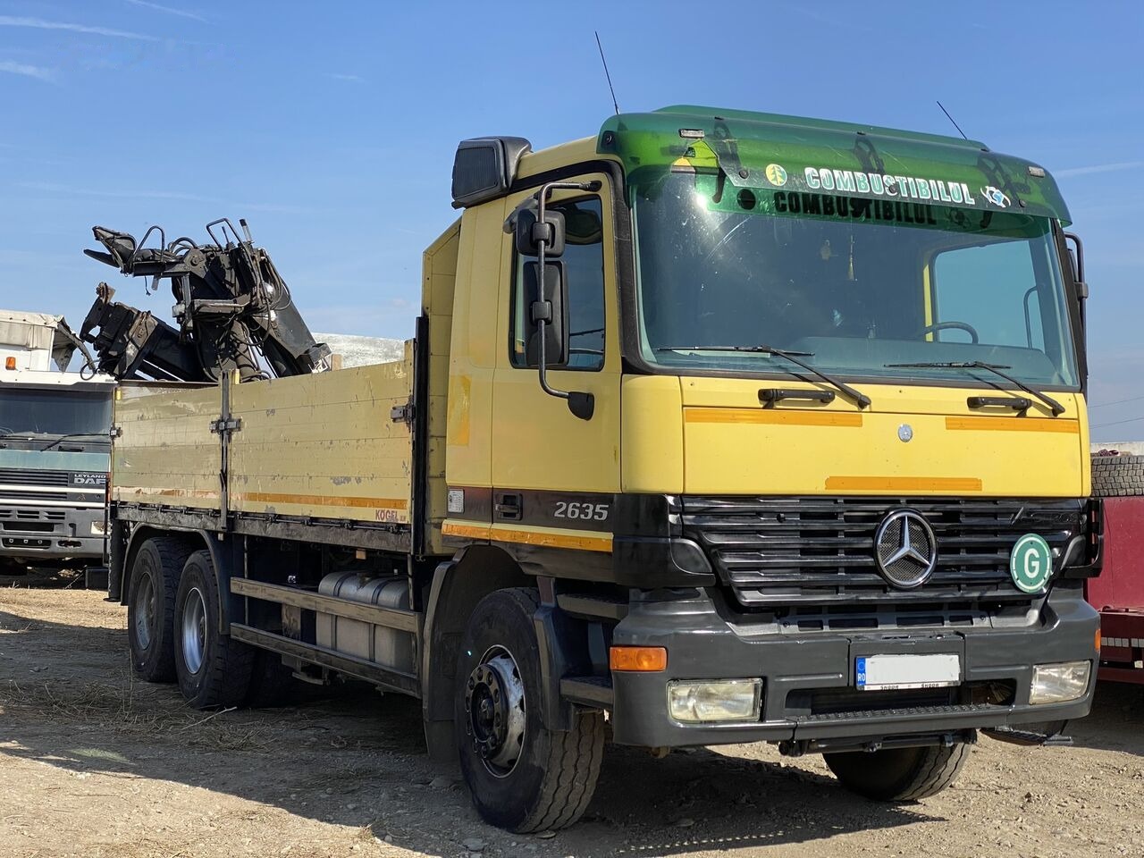 شاحنات مسطحة, شاحنة كرين Mercedes-Benz Actros MP1: صورة 6