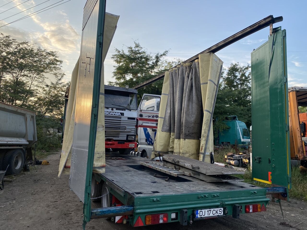 عربة منخفضة مسطحة نصف مقطورة Meusburger Typ: MPG-4 - trailer combine / tractoare / vole - axe viratoare: صورة 15