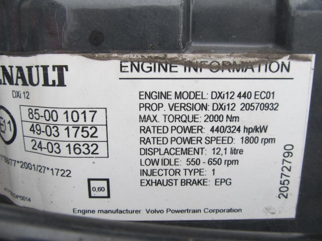 Renault Magnum DXI12 - محرك - شاحنة: صورة 4 Renault Magnum DXI12 - محرك - شاحنة: صورة 4