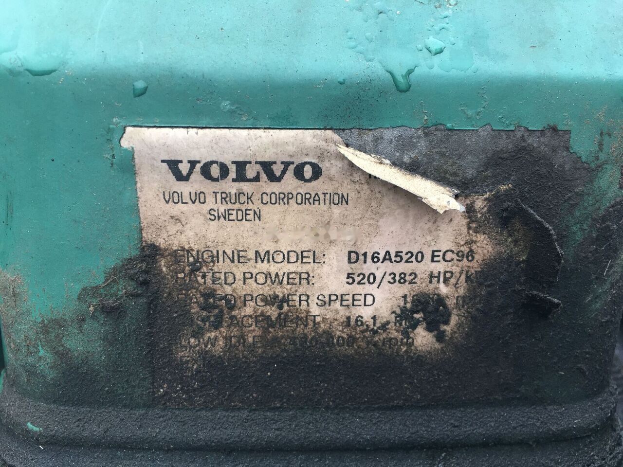 Volvo D16A520 truck - محرك - شاحنة: صورة 3 Volvo D16A520 truck - محرك - شاحنة: صورة 3