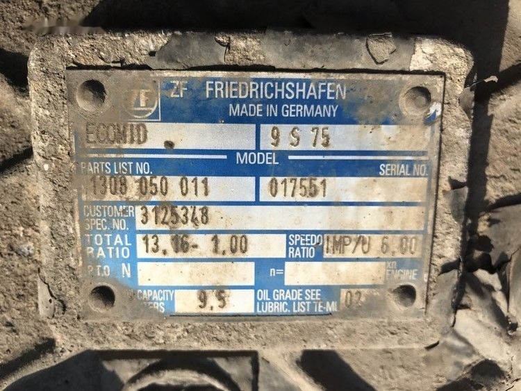 Volvo ECOMID ZF 9S 75 Volvo FL6 - صندوق التروس - شاحنة: صورة 3 Volvo ECOMID ZF 9S 75 Volvo FL6 - صندوق التروس - شاحنة: صورة 3
