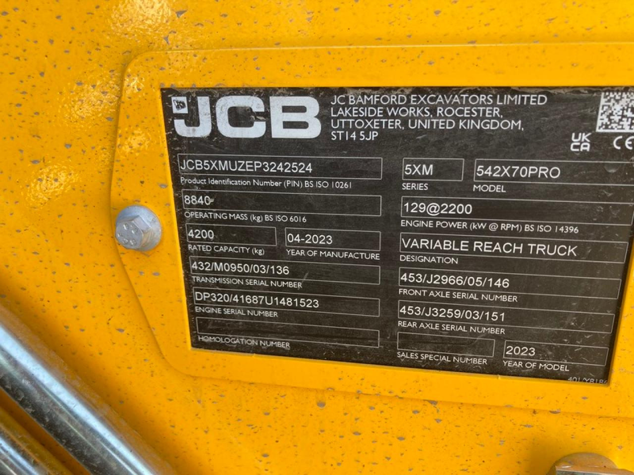 JCB 542-70 AGRI PROAKTION - رافعة تلسكوبية: صورة 5 JCB 542-70 AGRI PROAKTION - رافعة تلسكوبية: صورة 5
