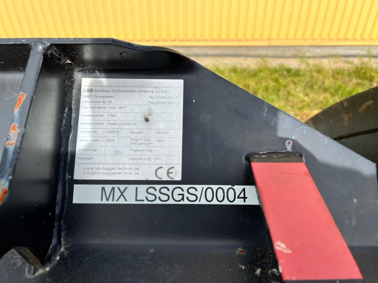 JCB LSB SCHWERGUTSCHAUFEL JCB Q-FIT - بكت: صورة 4 JCB LSB SCHWERGUTSCHAUFEL JCB Q-FIT - بكت: صورة 4