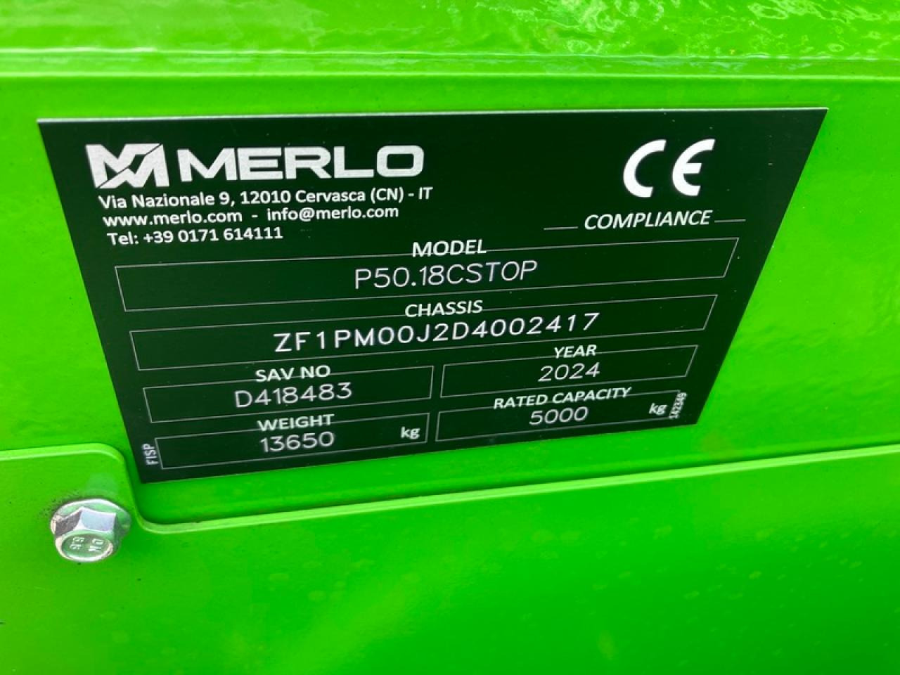Merlo P50.18 CS - رافعة تلسكوبية: صورة 5 Merlo P50.18 CS - رافعة تلسكوبية: صورة 5