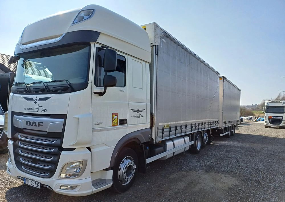 DAF XF 480 SUPER SPACE CAB / ZESTAW TANDEM PRZEJAZDOWY 120m3 - شاحنة ستارة: صورة 1 DAF XF 480 SUPER SPACE CAB / ZESTAW TANDEM PRZEJAZDOWY 120m3 - شاحنة ستارة: صورة 1