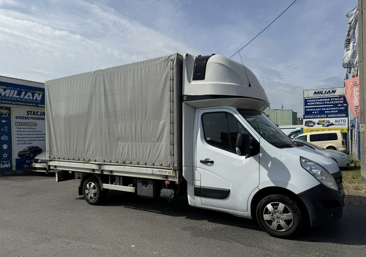 Renault Master Master 2.3-165KM Skrzynia plandeka 8-palet Klima sypialnia Model 201 - شاحنة ستارة جانبية: صورة 1 Renault Master Master 2.3-165KM Skrzynia plandeka 8-palet Klima sypialnia Model 201 - شاحنة ستارة جانبية: صورة 1