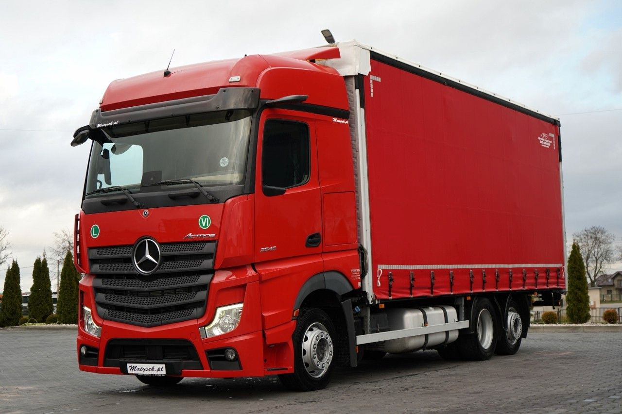 Mercedes-Benz ACTROS / 2545 / SOLÓWKA / 6x2 / I-PARK COOL / - شاحنة ستارة: صورة 1 Mercedes-Benz ACTROS / 2545 / SOLÓWKA / 6x2 / I-PARK COOL / - شاحنة ستارة: صورة 1
