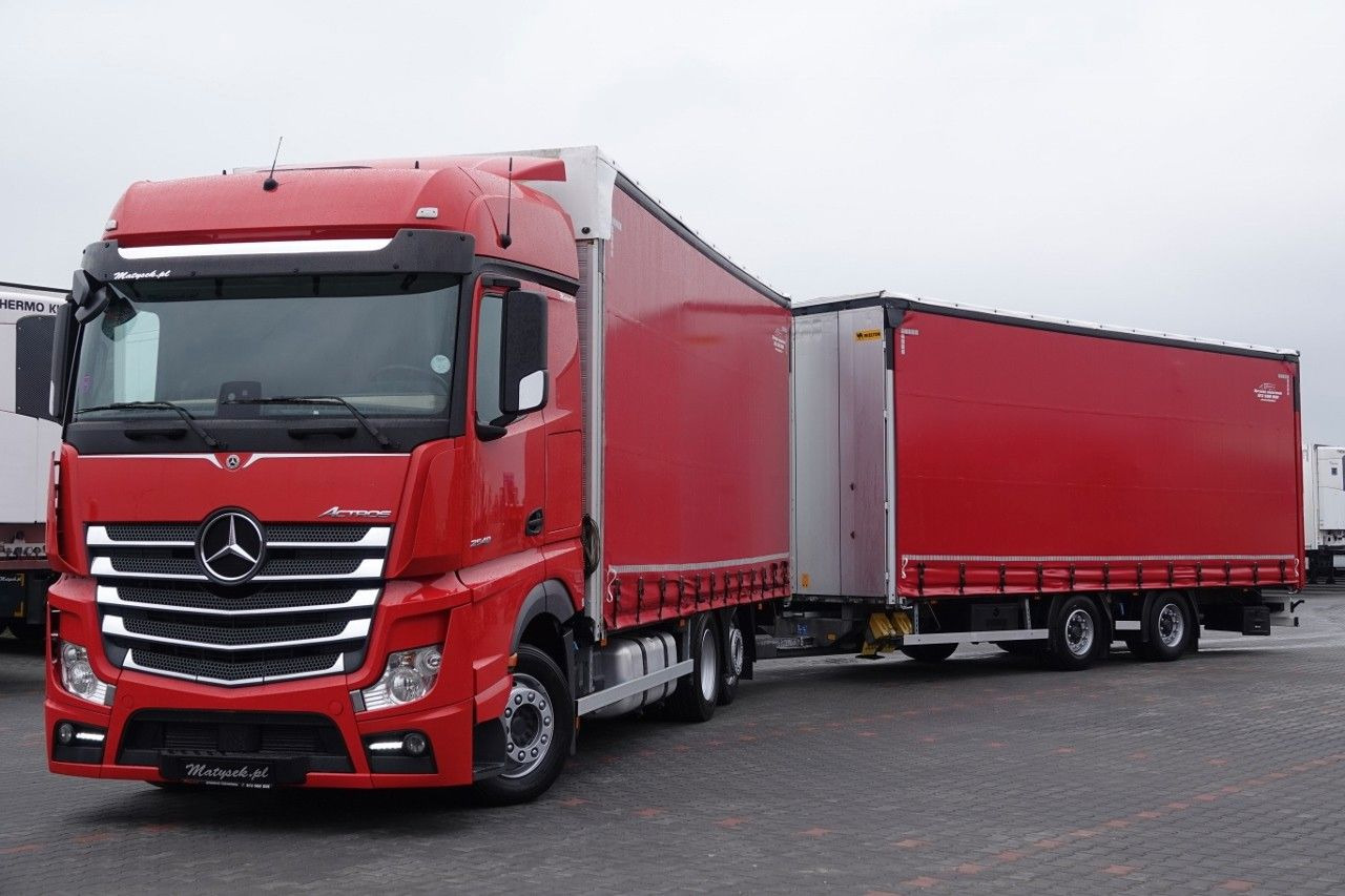 Mercedes-Benz ACTROS 2548 / ZESTAW TANDEM 120 M3 / PRZEJAZDOWY - شاحنة ستارة: صورة 1 Mercedes-Benz ACTROS 2548 / ZESTAW TANDEM 120 M3 / PRZEJAZDOWY - شاحنة ستارة: صورة 1
