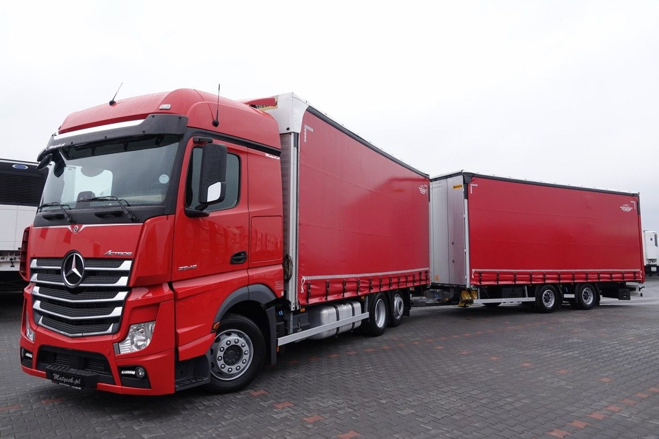 Mercedes-Benz ACTROS 2548 / ZESTAW TANDEM 120 M3 / PRZEJAZDOWY - شاحنة ستارة: صورة 2 Mercedes-Benz ACTROS 2548 / ZESTAW TANDEM 120 M3 / PRZEJAZDOWY - شاحنة ستارة: صورة 2