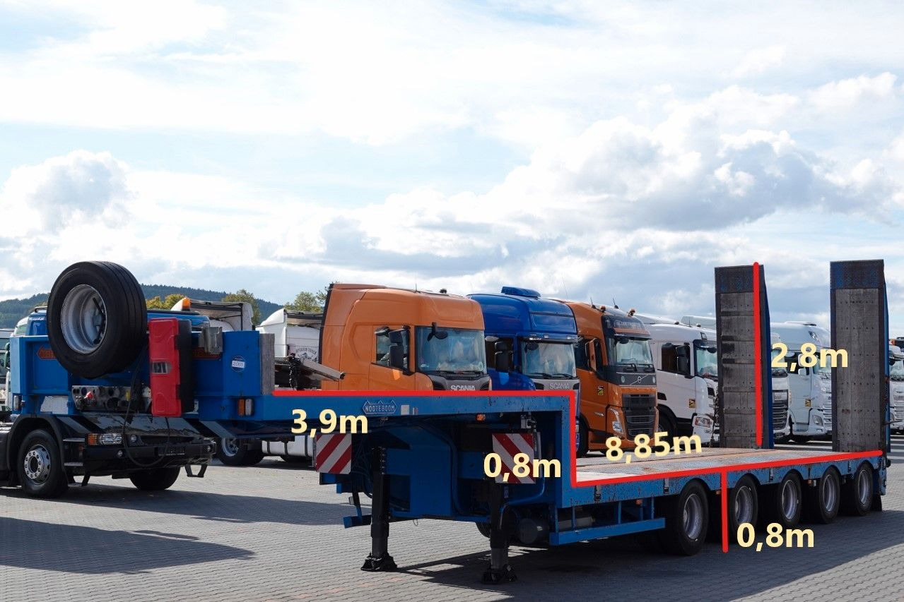 Nooteboom NISKOPODWOZIE / DMC: 80 000 KG / 5 OSI / SKRĘTNE - عربة منخفضة مسطحة نصف مقطورة: صورة 2 Nooteboom NISKOPODWOZIE / DMC: 80 000 KG / 5 OSI / SKRĘTNE - عربة منخفضة مسطحة نصف مقطورة: صورة 2