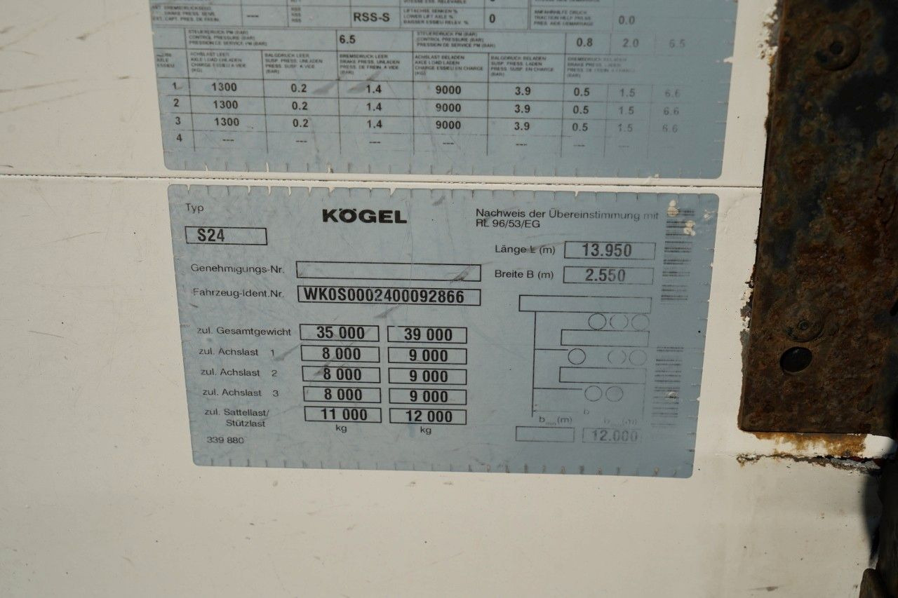 نصف مقطورة ستارة Schmitz Cargobull FIRANKA / MEGA / OSIE SAF /: صورة 19