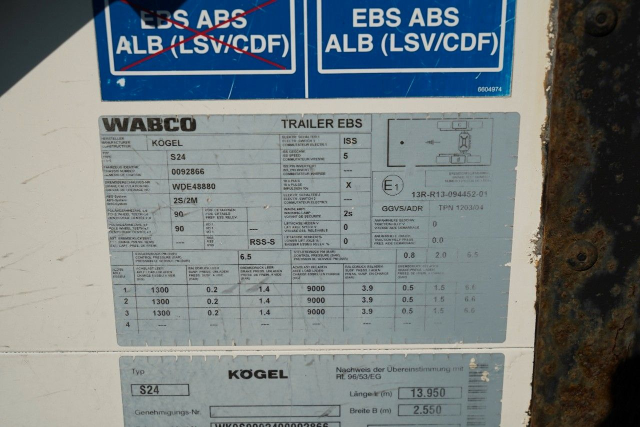 نصف مقطورة ستارة Schmitz Cargobull FIRANKA / MEGA / OSIE SAF /: صورة 18