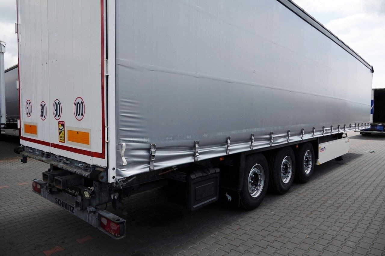 نصف مقطورة ستارة Schmitz Cargobull FIRANKA / STANDARD /  OŚ PODNOSZONA / KOSZ NA PA: صورة 9