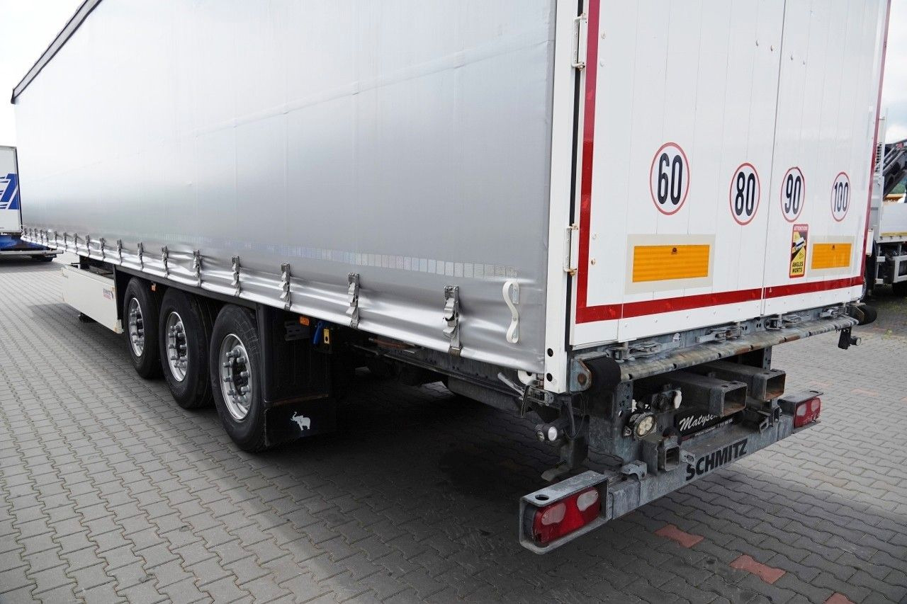 نصف مقطورة ستارة Schmitz Cargobull FIRANKA / STANDARD /  OŚ PODNOSZONA / KOSZ NA PA: صورة 7