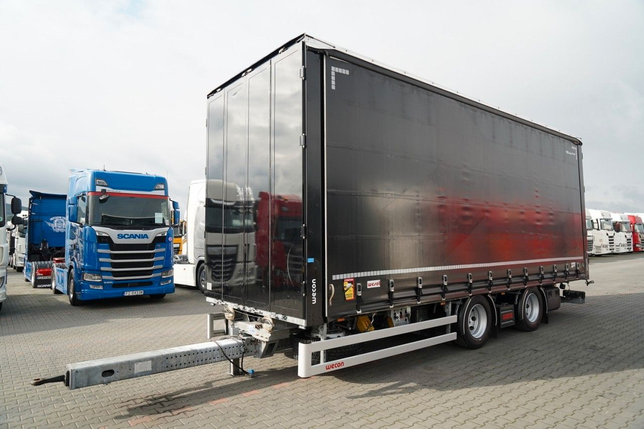 Wecon PRZYCZEPA - 7,7 M / TANDEM / PRZEJAZDOWA / OŚ - مقطورة ستارة جانبية: صورة 1 Wecon PRZYCZEPA - 7,7 M / TANDEM / PRZEJAZDOWA / OŚ - مقطورة ستارة جانبية: صورة 1
