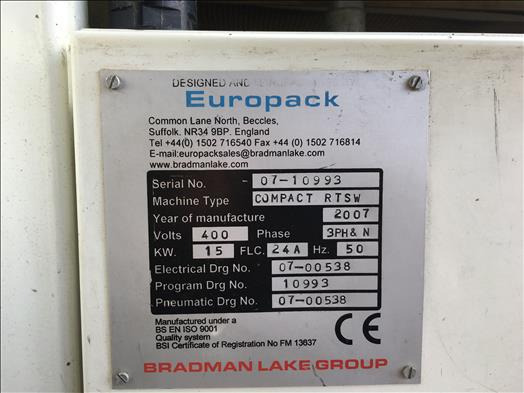 آلة التعبئة والتغليف GEI Europack Compact RTSW automatic sleeve wrapper: صورة 9