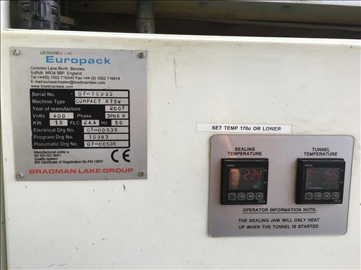 آلة التعبئة والتغليف GEI Europack Compact RTSW automatic sleeve wrapper: صورة 8