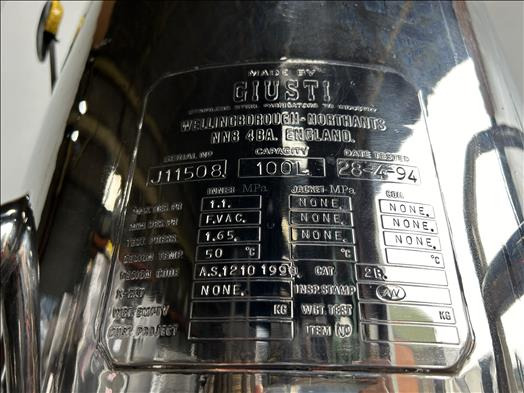 Giusti 100L Holding vessel - آلة الغذاء: صورة 4 Giusti 100L Holding vessel - آلة الغذاء: صورة 4