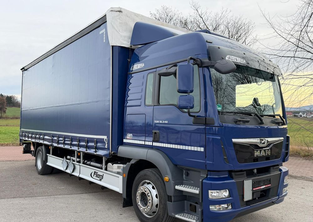 MAN TGM 18.340 / FIRANKA / LIFT / SPROWADZONY / KLIMA POSTOJOWA / 2017 / 9700 ŁADOWNOŚĆ / AUTOMAT / 18 PALET / E6 / WINDA / - شاحنة ستارة: صورة 1 MAN TGM 18.340 / FIRANKA / LIFT / SPROWADZONY / KLIMA POSTOJOWA / 2017 / 9700 ŁADOWNOŚĆ / AUTOMAT / 18 PALET / E6 / WINDA / - شاحنة ستارة: صورة 1