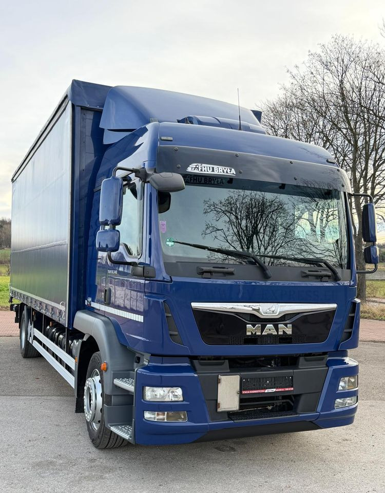 MAN TGM 18.340 / FIRANKA / SPROWADZONY / 9100 ŁADOWNOŚĆ / 18 PALET / E6 / WINDA / - شاحنة ستارة: صورة 3 MAN TGM 18.340 / FIRANKA / SPROWADZONY / 9100 ŁADOWNOŚĆ / 18 PALET / E6 / WINDA / - شاحنة ستارة: صورة 3