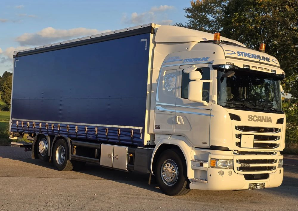 Scania G360 / BURTO-FIRANKA / 3 OSIE / WINDA / 20PALET / E6 / SYPIALNA KABINA / SPROWADZONY / JAK NOWA PRZEBIEG 490TYŚ / ŁADOWNOŚĆ 14500KG / - شاحنة ستارة: صورة 2 Scania G360 / BURTO-FIRANKA / 3 OSIE / WINDA / 20PALET / E6 / SYPIALNA KABINA / SPROWADZONY / JAK NOWA PRZEBIEG 490TYŚ / ŁADOWNOŚĆ 14500KG / - شاحنة ستارة: صورة 2