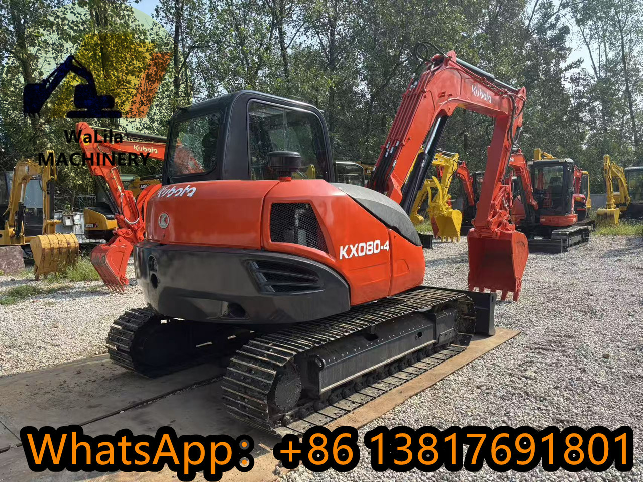 KUBOTA KX080 - حفارة مُصَّغرة: صورة 4 KUBOTA KX080 - حفارة مُصَّغرة: صورة 4