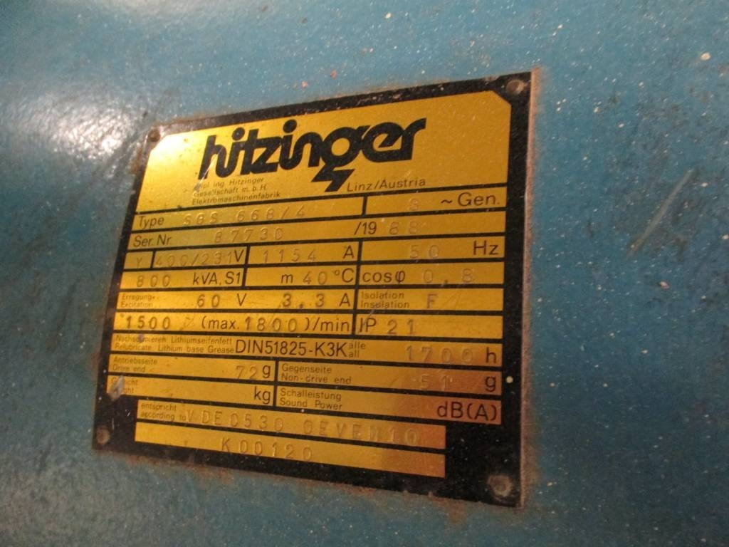 Hitzinger SGS 668/4 - مجموعة المولدات: صورة 5 Hitzinger SGS 668/4 - مجموعة المولدات: صورة 5