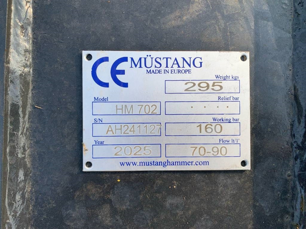 Mustang HM702 - مطرقة هيدروليكية - آلات البناء: صورة 3 Mustang HM702 - مطرقة هيدروليكية - آلات البناء: صورة 3